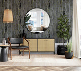 AH295204 Kintsugi Black Geometric Wallpaper