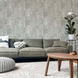 AH295205 Kintsugi Silver Geometric Wallpaper