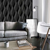 AH295500 Wilhelmina Black Ribbon Wallpaper