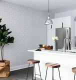 AH295603 Marjorie Silver Trellis Wallpaper