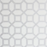 AH295603 Marjorie Silver Trellis Wallpaper