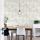 AH296102 Indra Neutral Forest Silhouette Wallpaper