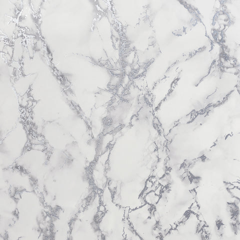 AH296701 Siward White Metallic Marble Wallpaper