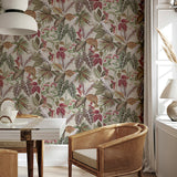 AH296908 Lorraine Neutral Tropical Wallpaper