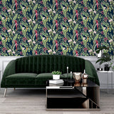 AH297106 Rudy Navy Pretty Polly Wallpaper