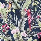 AH297106 Rudy Navy Pretty Polly Wallpaper