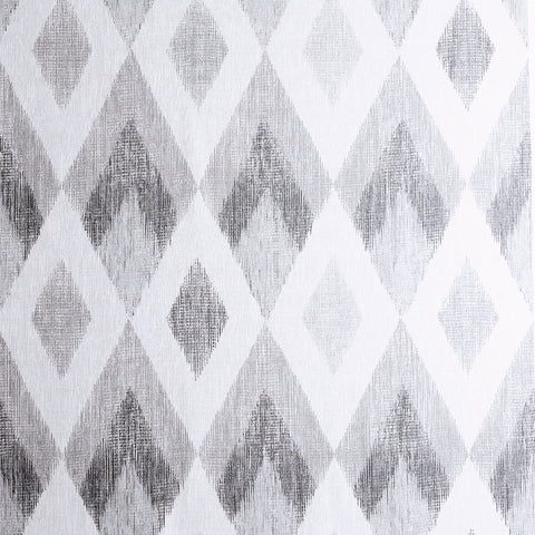 AH297200 Fitzgerald Grey Ikat Diamond Wallpaper