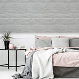AH297703 Philomena Silver Striated Wallpaper