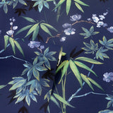 AH297800 Desi Navy Jasmine Garden Wallpaper