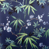 AH297800 Desi Navy Jasmine Garden Wallpaper