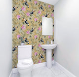AH298301 Emmeline Yellow Toucan Wallpaper