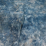 AH298602 Gideon Dark Blue Distressed Wallpaper