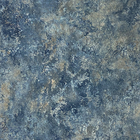 AH298602 Gideon Dark Blue Distressed Wallpaper