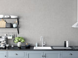 AH532503 Monty Grey Faux Fabric Wallpaper
