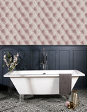 AH618103 Ella Blush Tufted Wallpaper