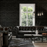 AH623007 Abner Black Brick Wallpaper