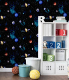 AH668100 Albert Black Cosmos Wallpaper