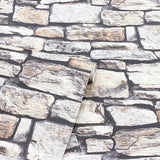 AH668901 Norman Neutral Stone Wallpaper