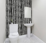 AH670200 Frosted Silver Winter Grove Wallpaper