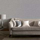 AH676007 Maisie Grey Linen Wallpaper