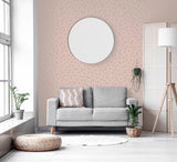 AH685000 Priscella Blush Polka Dot Wallpaper