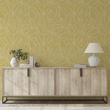 AH692506 Mavis Mustard Leaf Wallpaper