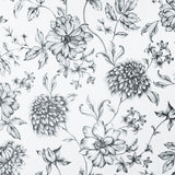 AH692507 Della Black Floral Trail Wallpaper
