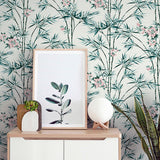 AH692509 Ayumi White Bamboo Wallpaper
