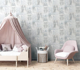 AH692800 Chou Light Grey Inspirational Wallpaper