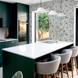 AH692803 Clarissa Grey Glitter Bloom Wallpaper