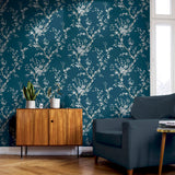 AH692805 Kaia Blue Flowering Tree Wallpaper
