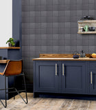 AH692809 Randall Dark Grey Geometric Wallpaper
