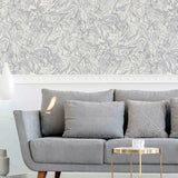 AH693901 Osgood Grey Marbled Wallpaper