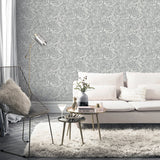 AH693901 Osgood Grey Marbled Wallpaper