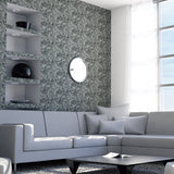 AH693903 Osgood Charcoal Marbled Wallpaper