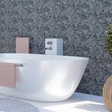 AH693903 Osgood Charcoal Marbled Wallpaper