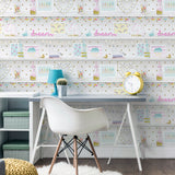 AH696004 Bonnie Multicolor Memento Wallpaper