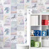 AH698300 Amalthea Pastel Unicorn Wallpaper