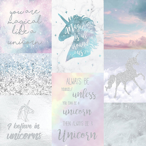 AH698300 Amalthea Pastel Unicorn Wallpaper