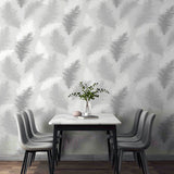 AH901705 Sussurro Grey Feathers Wallpaper