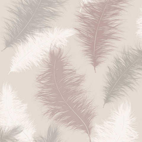 AH901706 Sussurro Pink Feathers Wallpaper