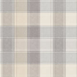 AH901902 Geraldine Grey Plaid Wallpaper
