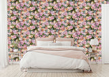 AH908006 Deirdre Pink Floral Wallpaper