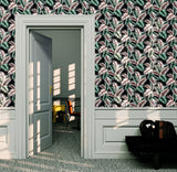 AH908308 Eliza Sea Green Palm Fronds Wallpaper