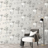 AH908902 Lionel Grey Safari Lagoon Wallpaper