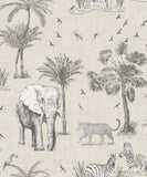 AH908902 Lionel Grey Safari Lagoon Wallpaper