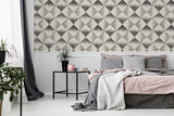 AH909401 Reuben Grey Ikat Wallpaper
