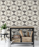 AH909401 Reuben Grey Ikat Wallpaper