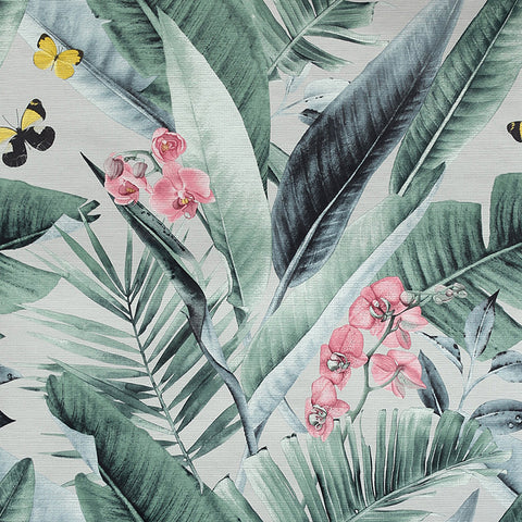 AH909404 Miriam Grey Tropical Wallpaper