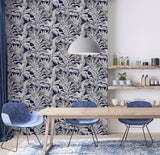 AH909501 Alice Navy Greenhouse Wallpaper